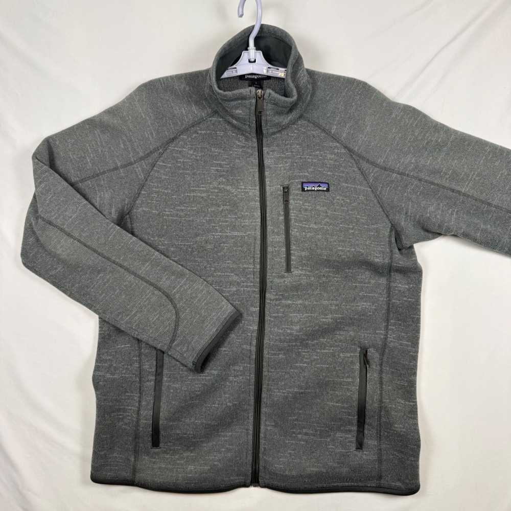 Patagonia Mens Better Sweater Full Zip Fleece Jacket Gray Heather Large 25527
